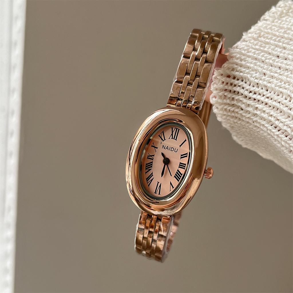 Supply Bathtub Oval Watch Women'S Exquisite Medieval Small Gold Watch Quartz Women'S Watch