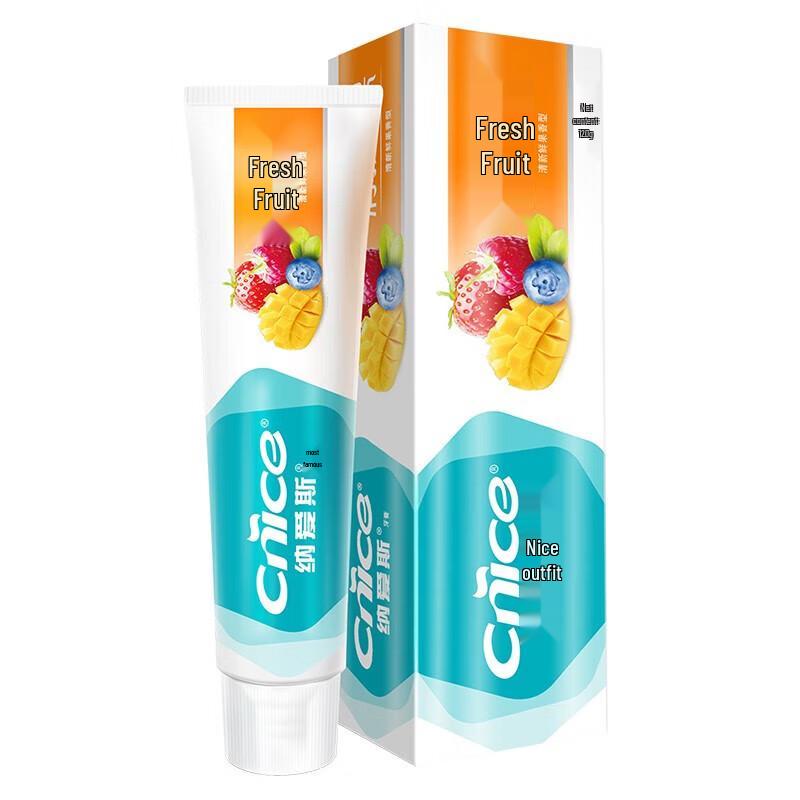 Nice Toothpaste Fresh Fruit, Ice Chrysanthemum & Salt White 3-Pack