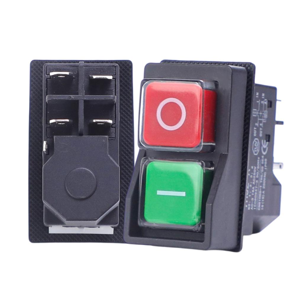 4/5Pin Electromagnetic Push Button Switches Starter Machine Tool Equipment Waterproof Switches Starter Safety Switches