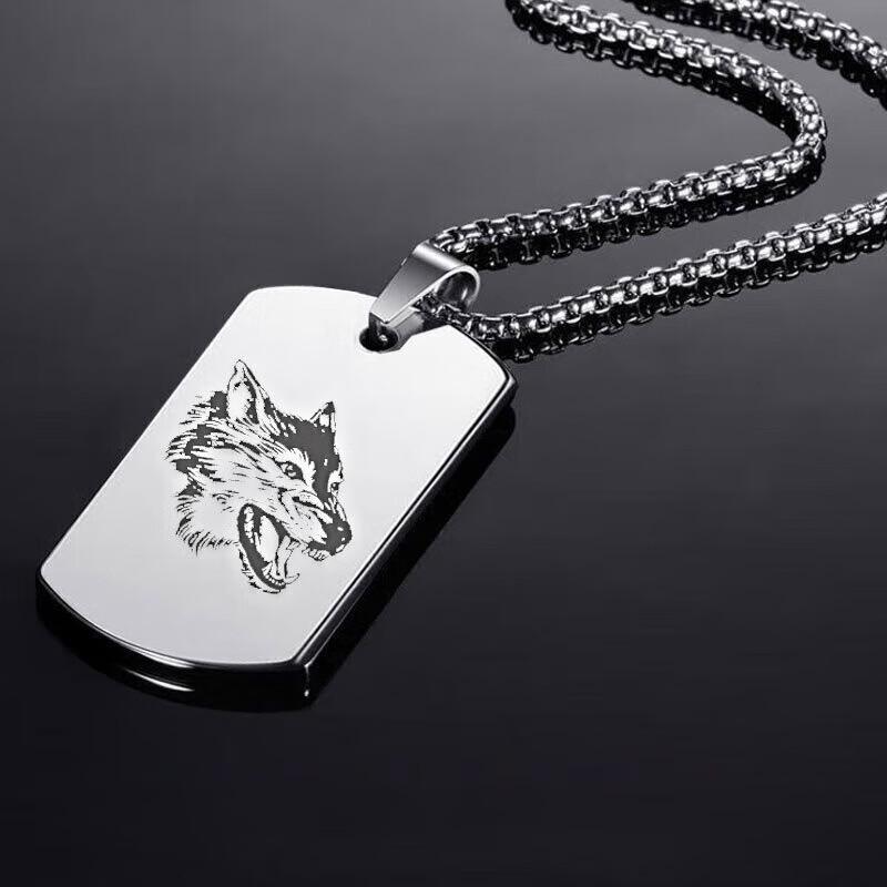 Custom Engraved Military Dog Tag Necklace