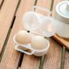 2PC Outdoor Egg Container Shockproof Egg Storage Box With Lid Portable Camping Shatterproof Egg Tray Home Plastic Protection Box
