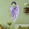 Handmade Crystal Stone Wind Chimes Dream Catcher Colorful Feathers Bedroom Hanging Ornaments Wall Pendants Festival Party Gifts