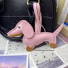 Miu-Style Sausage Dog Plush Charm - Backpack, Car, Keychain Gift