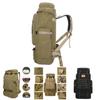 80l Tactical Canvas Backpack For Camping And Hiking With Scratchresistant Material And Multipocket Design