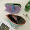 Women Plaid Makeup Bag New Large Capacity Cotton Zipper Pouch Purse Travel Clutch Makeup Bag Cosmetic Zipper Necessarie Feminina