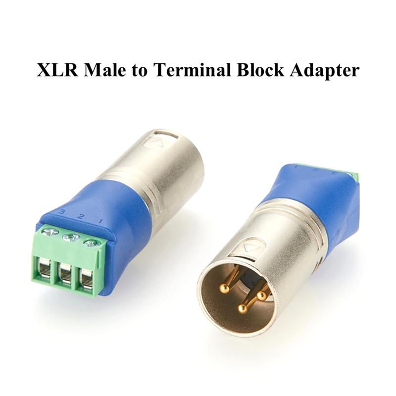 

Микрофонный аудиоразъем 3-контактный штекер XLR - адаптер к винтовым клеммам Беспаечная клеммная колодка XLR для DMX512 PCM-06678