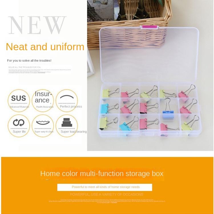 3 Jewelry Boxes, Transparent 15 Grid Storage Box, Plastic Box, Components, Fishing Gear Box, Dust-proof PP Packaging Box