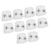 10Bags Spiders Webs Cobweb Halloween Decorations Bar Haunted House KTV Scene Props(White 2 Fake Spiders )