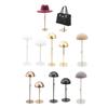 Adjustable Hat Holder Wigs Head Stand Practical Metal Home Hat Storage Stable Metal Stand for Hat and Wig Display