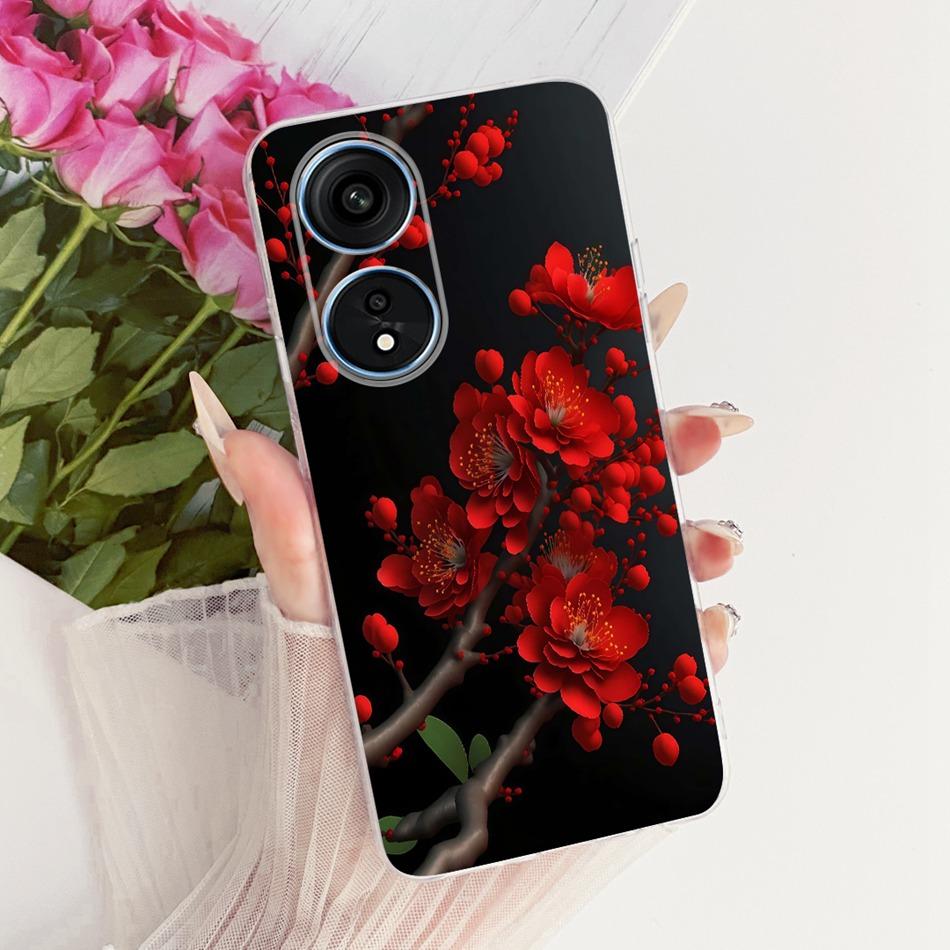 For OPPO Reno8 T 5G CPH2505 / Reno8 T CPH2481 (Reno 8T 4G) Cute Flower Butterfly Cat Painted Case Soft Silicone TPU Phone Cases