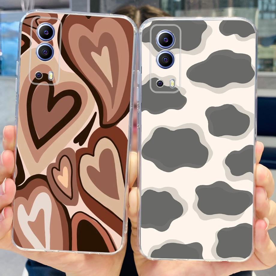For Vivo Y72 5G V2041 Phone Case  For Vivo Y52 5G V2053 Mobile Back Cover Soft TPU Silicone Shockproof Clear Capa VivoY72 Y52 5G
