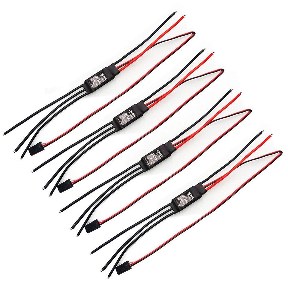 ARRIS Swift Series BLHeli 20A 2-4S BEC 5V1A Brushless ESC for Mini RC Multicopters (4pcs)