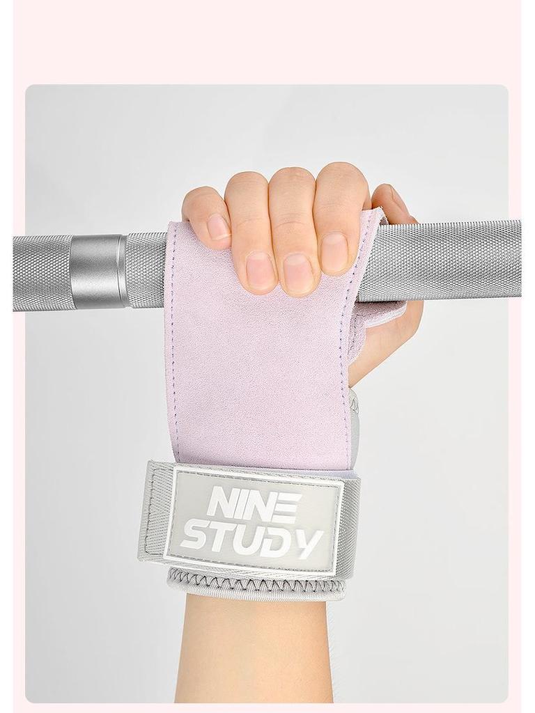 Women's Cowhide Deadlift & Pull-up Grip Straps Gloves