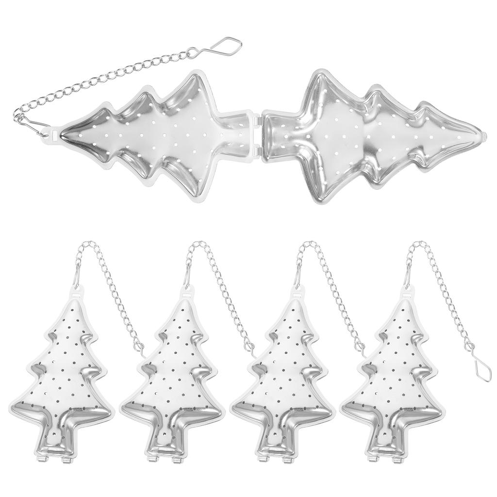 6 Pcs Stainless Steel Tree Tea Strainer Infusers for Loose Leaf Tea Strainer Loose Tea Strainer Leaf Creative Kitchen Tool