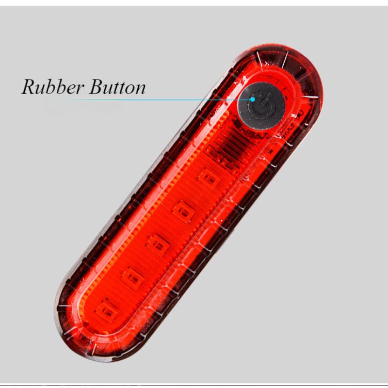 Bike Rear Tail Light USB Rechargeable Red LED Bright Taillights Fit On Any Bicycle/Helmet Easy To Install For Cycling Safety