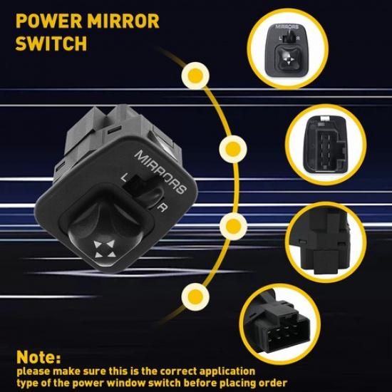 Power Mirror Switch For Ford 99-03 F150 Truck 98-99 Escort ZX2 F250 Truck EOOK