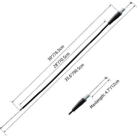 Twist Throttle Assembly And 36" Throttle Cable For Yamaha SSR Coolster Roketa SDG NST X-Treme 50Cc 70Cc 110Cc 125Cc Engine Dirt Bikes Pit Bike