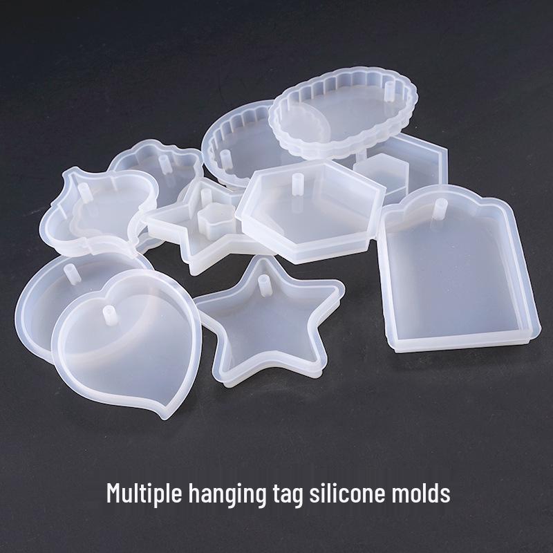 Heart & Hexagon High-Gloss Silicone Mold for DIY Jewelry