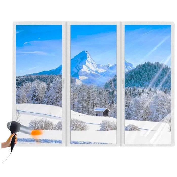 Film isolant - GEKO - 3200/2 - Thermo-rétractable - 150 x 250 cm - Transparent