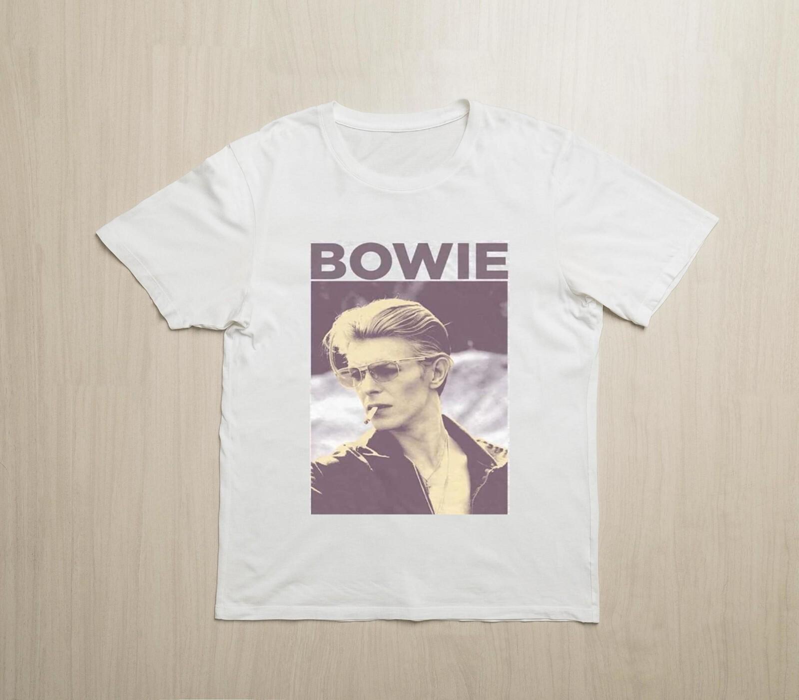 David Bowie Unisex Tee, Smoking Unisex T-Shirt M