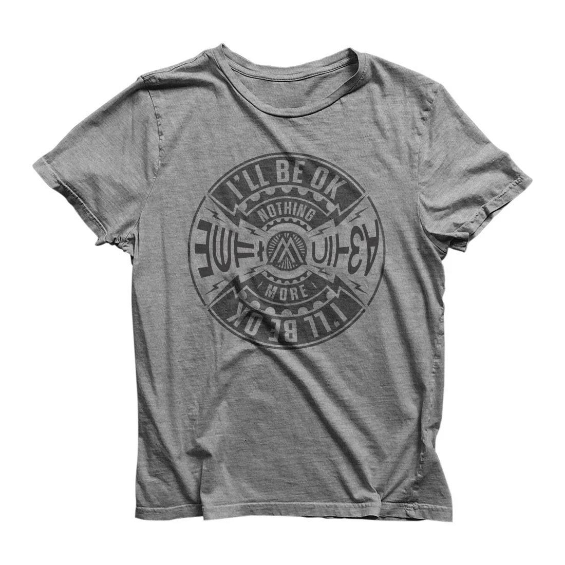 Men s Nothing More I ll Be OK Slim Fit T-shirt X-Large Heather Gray XXL