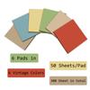 Colored Sticky Note Blank Sticky Note Pad 3x3Inch Pocket Memo Pad Self-ashesive Note Paper 50 Sheets/Pad