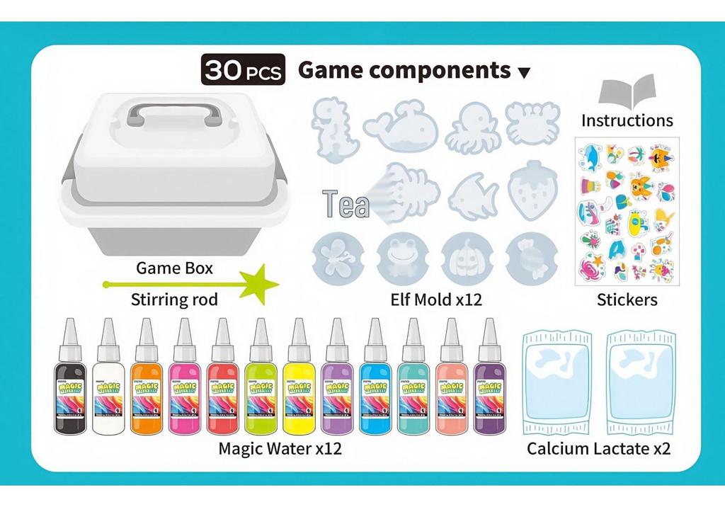 Magic Water Sprite DIY Hydrogel Set: Handmade Watercolor Doodle Toy
