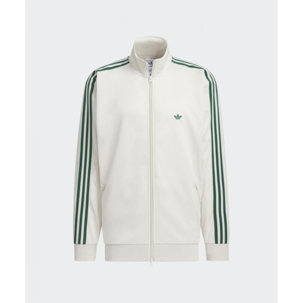 Adidas Bb Track Top   Light Beige  Green Jd5266