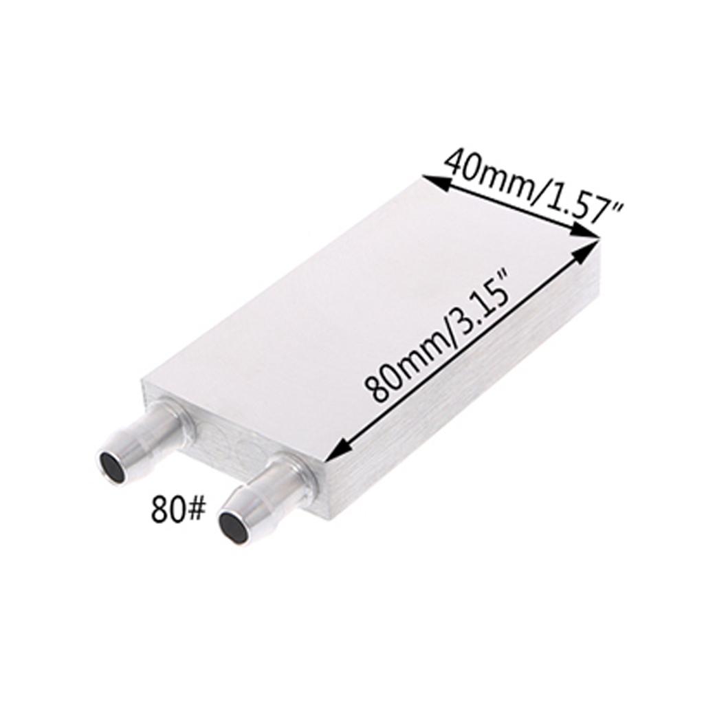 Aluminum Water Cooling Block Heat Sink System For Miner Machine Standard Water Cooling Blocks 40x120mm 40x80mm 40x160mm