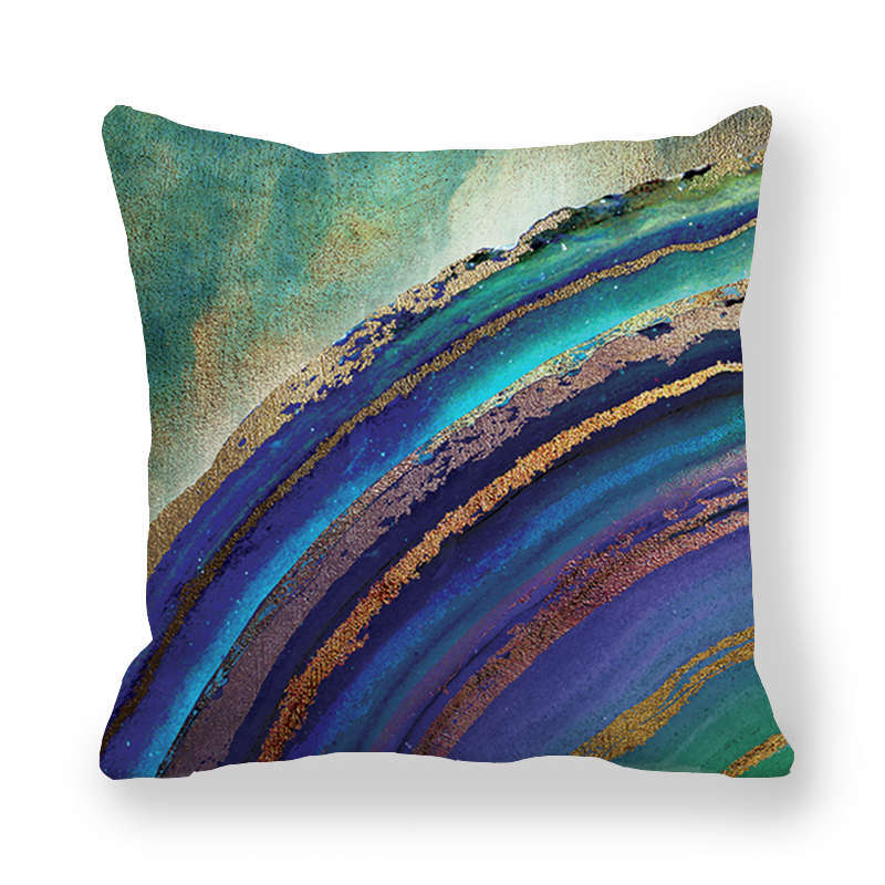 Home Decor Marble Pattern Digital Print Throw Pillow Covers Pattern Cushion Cover Suitable for Sofa Bedroom Car Pillow Cover