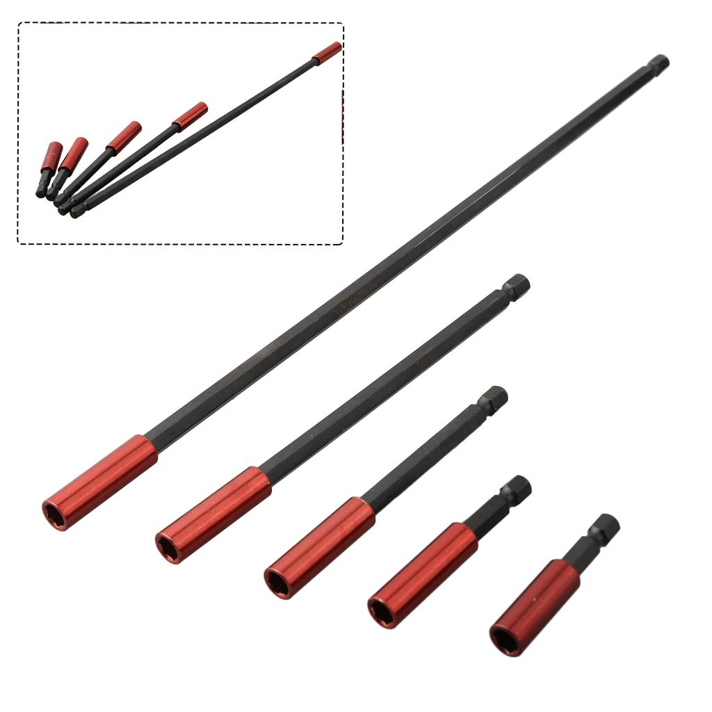1/5pcs Internal Hexagonal Screwdriver Head Extension Rod Quick Change Bit 1/4 Inch Shank Screwdriver For Power Drill Hand Tool
