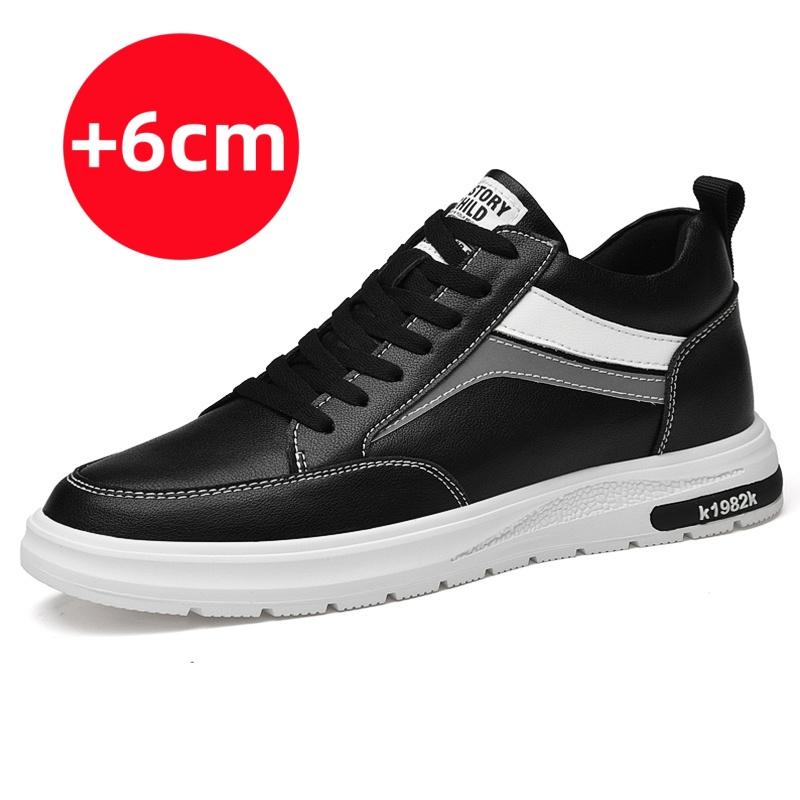 

Fashion Spring New Outdoor Men s Sports Leisure Shoes White Height Increasing Men s Real Leather Shoes Anti Slip Mountaineering Shoes 44