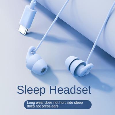 Kabelová sluchátka ASMR Sleep Headset In-Ear Wire Control s redukcí šumu mikrofonu