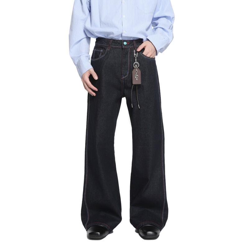 VOGUO RELAY Original Loose Straight Raw Denim Jeans US 6