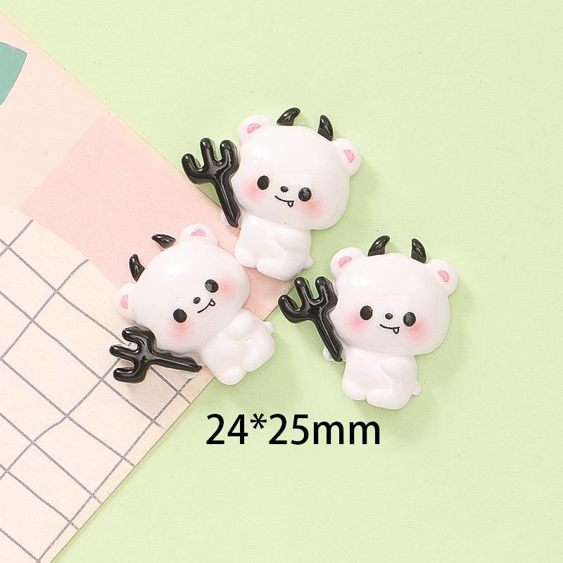 8Pcs New Resin Cartoon Halloween Bats, Cats, Ghosts Series Flat Back Cabochons Scrapbooking DIY Jewelry Craft Decoration