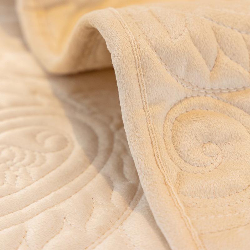 Sofa Cushion Winter Plush Thickened Winter Non-Slip Seat Cushion  New French Retro Straight Row Cover Cover Cloth