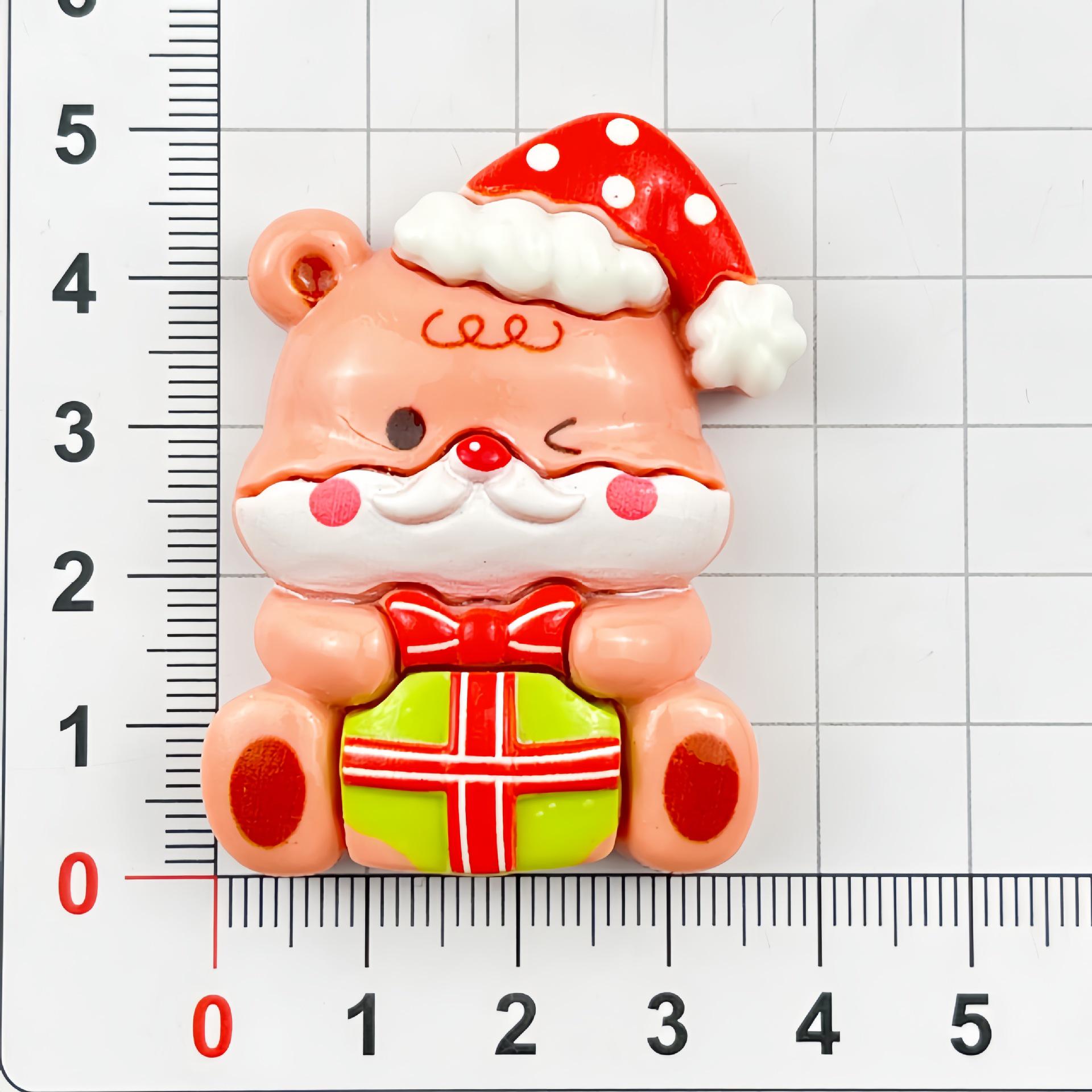 Santa Claus Resin Ornament Keychain: DIY Jewelry & Phone Case Accessory