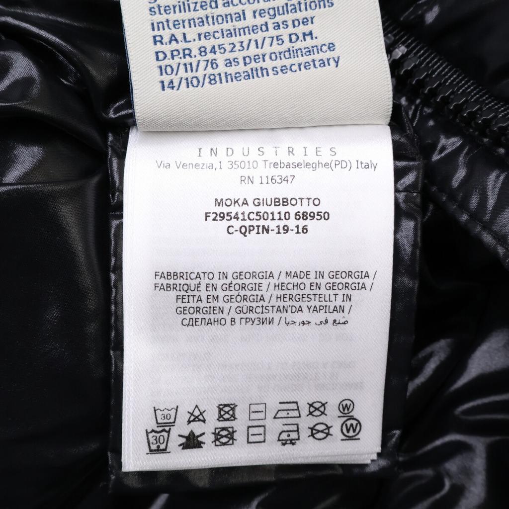 MONCLER Officially licensed MOKA GIUBBOTTO hooded down coat coat 59.8" blackUsed