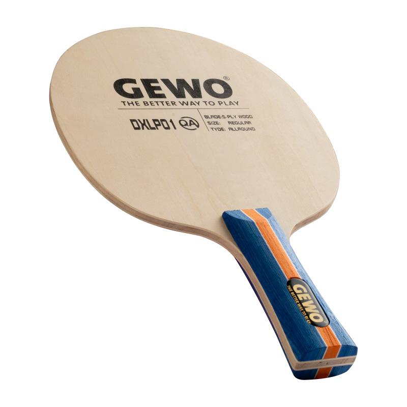 Oryginalna rakieta do tenisa stołowego GEWO DXLP01 (Lekki, 5-warstwowy drewniany wszechstronny) Ping Pong Bat Paddle