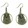 Ankh Cross Dangle Earrings Ancient Egyptian Symbol Drop Earrings Gothic Occult Themed Jewelry