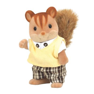 Sylvanian Families Puppe Eichhörnchen ST Mark Alter 3 und Spielzeug Sylvanian Epoche [Eichhörnchen Familie Papa] Li-31 Zertifiziert, Hoch, Puppenhaus, Familien,
