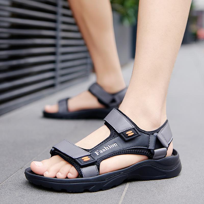 Men's 2024 Anti-Slip, Sweat-Resistant Beach Sandals - Large Size, Durable, Fashionable Outdoor Footwear