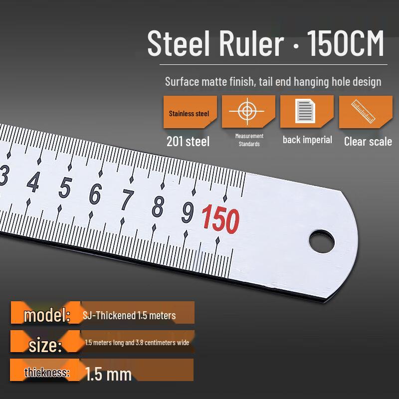Stainless Steel Multi-functional Straight Ruler