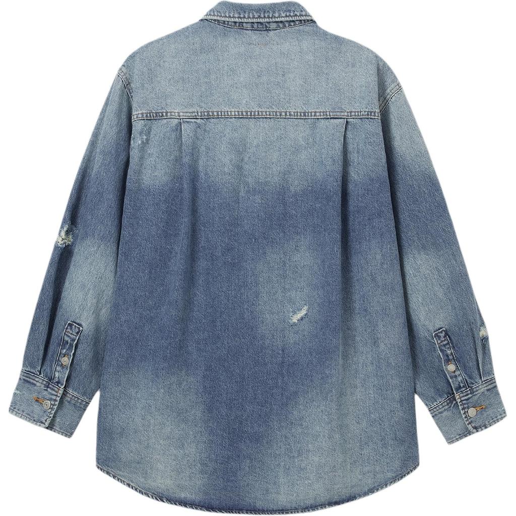 Levis Ripped Casual Comfortable Loose Denim Jacket Men Jackets Denim-Blue 0017L-0000