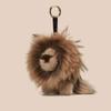 Otter Kaninchenfell Kleiner Löwe Taschenanhänger Waschbärhundfell Simba Löwe Schlüsselanhänger Niedliches Plüschtier Autoschlüsselanhänger
