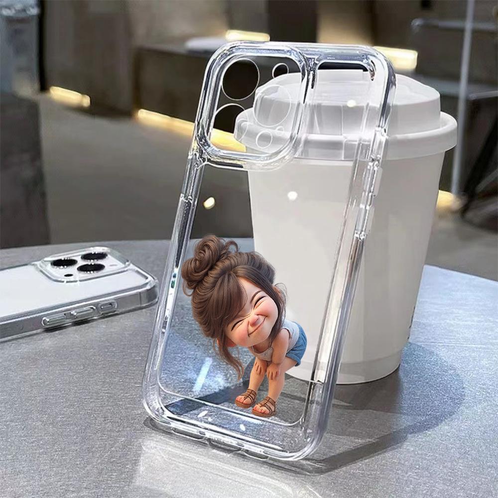 Cartoon Baby Girl Phone Case For Samsung Galaxy S26 S25 S24 S23 S22 S21 S20 FE Note20 Note10 Edge Plus Ultra Lite 5G Clear Cover