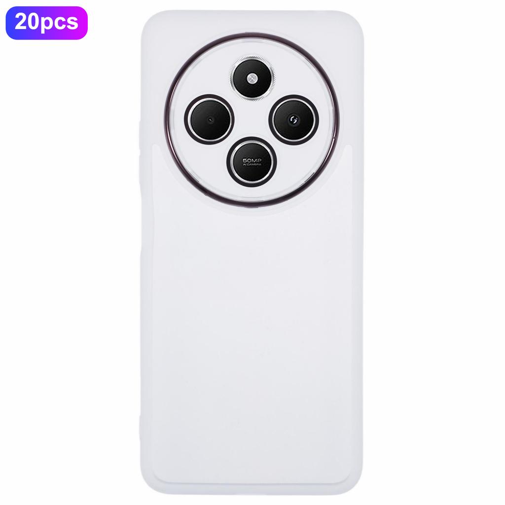 Bulk Purchasing 20Pcs TPU Case for Xiaomi Redmi 14C 4G/14R 5G/Poco C75 4G Electroplated Camera Frame Phone Cover Precise Cutouts
