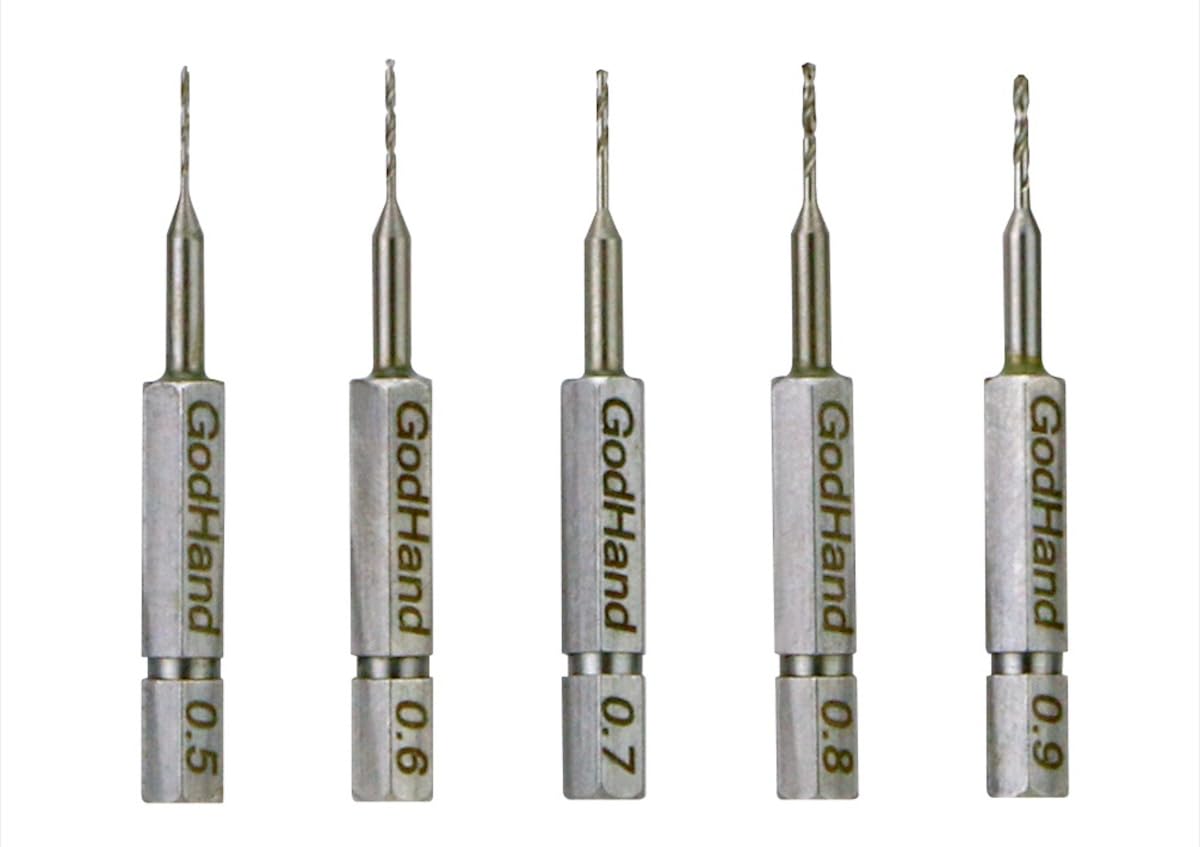 

Набор из 5 сверл GodHand Quick Drill Bits для хобби (К) GH-DBQ-5A