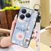 Waterproof Durable Phone Case For Blackview Shark9 5G Soft case Ring Oil Painting Protective Shockproof Wristband Flower