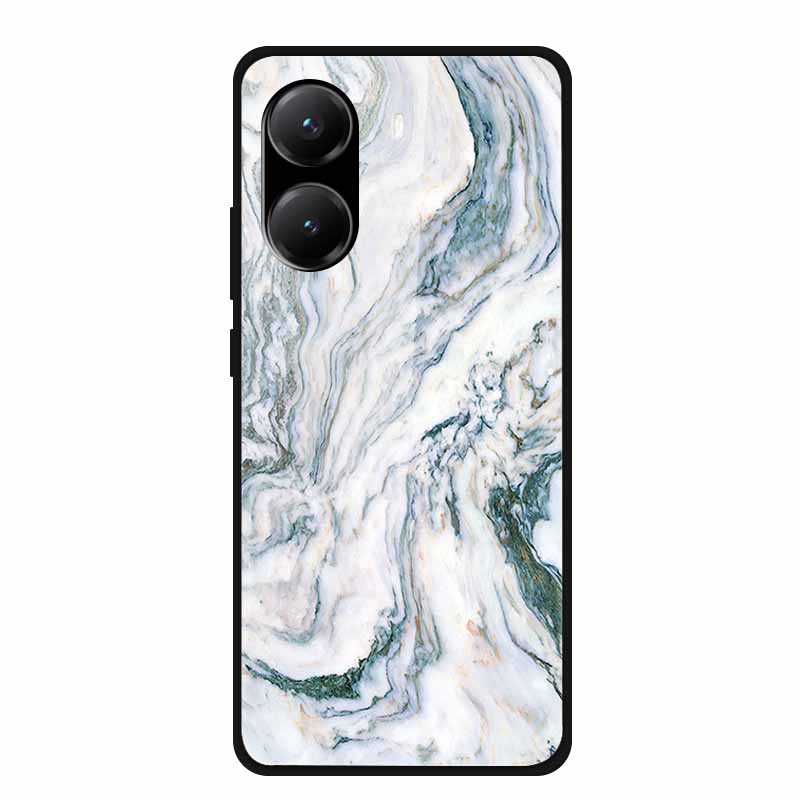 Tempered Glass Case For Poco X7 Pro Back Cover PC Hard Shockproof Cases for Xiaomi PocoX7 Pro Funda Marble Texture Fashion Coque